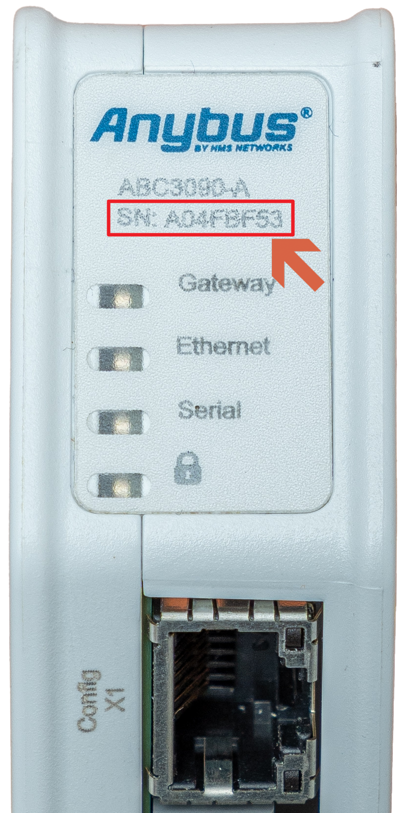 How to find gateway serial number (ABCxxxx)